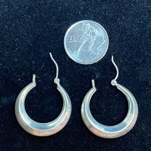 Big Bold Sterling Silver Hoop Earrings
